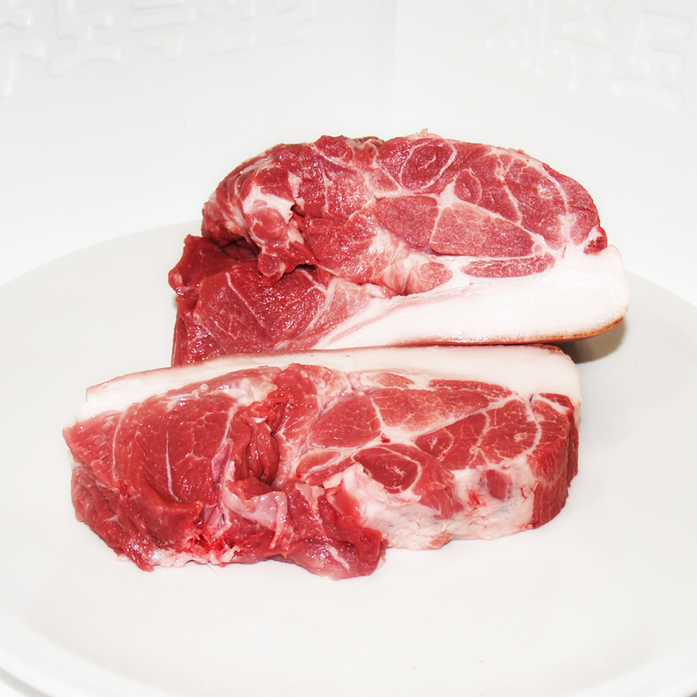 안심밥상 l 냉장 l 제주흑돼지 목삼겹살 구이세트 5팩총1.35kg