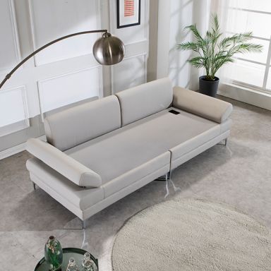 [현대의료기]포그니처 황토숯볼 온열 흙소파 +리프트업테이블+전용패드+쿠션2개