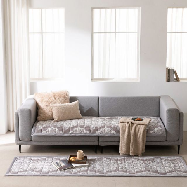 [4인용] 메리엔느 극세사 소파패드 2장세트   봄맞이 추가할인 찬스