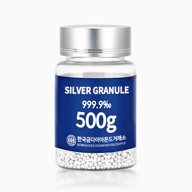 [한국금다이아몬드] 실버 그래뉼 500g 999.9 포나인 은투자 은바 은테크 은시세