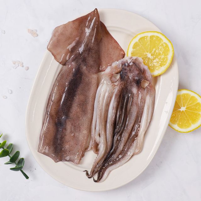 자연산 손질오징어 통오징어 2미(220g) x 5팩 (10마리)