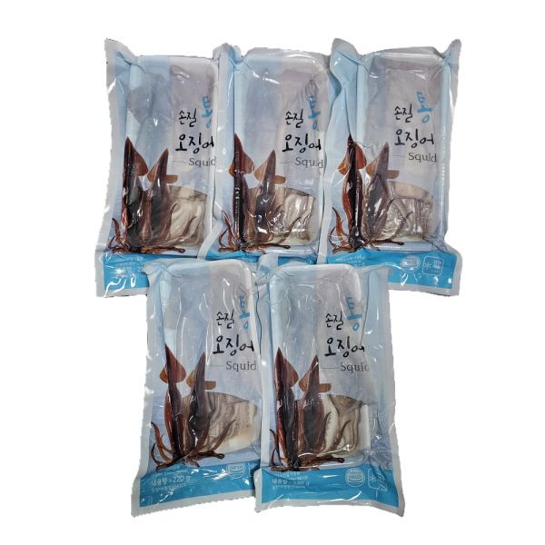 손질 통오징어 2미(220g)*5팩 (총 10미)