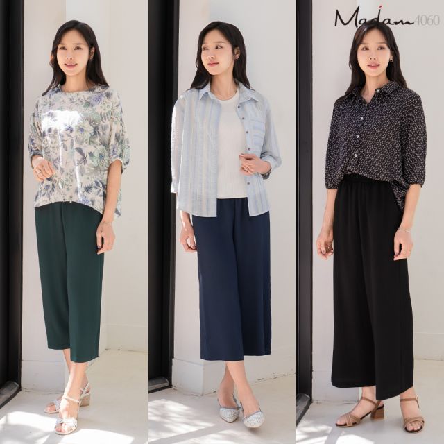[마담4060] 인견밴딩팬츠3종