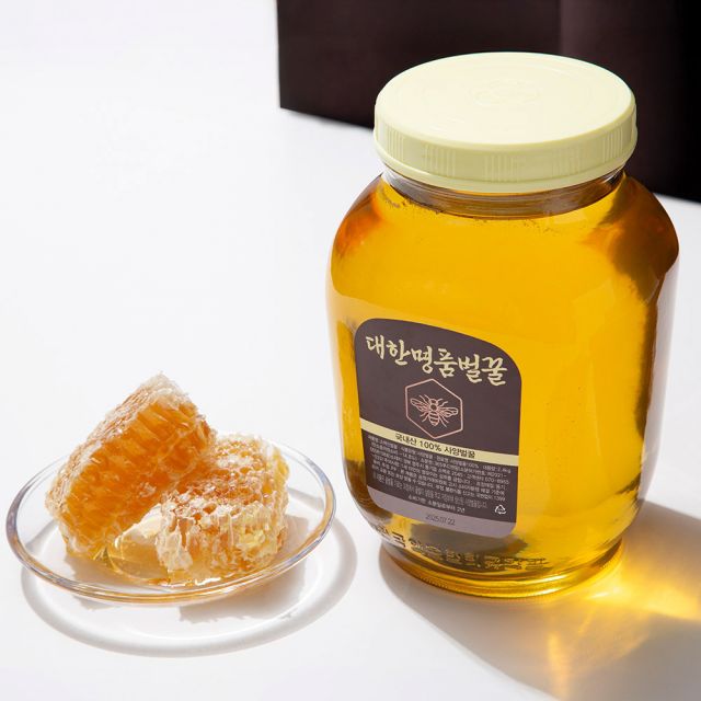 100%국산 대한명품벌꿀 사양벌꿀 2.4kg 아카시아향