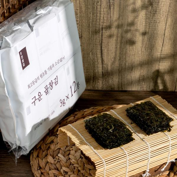[청산에] 구운곱창김(도시락김) 3g×12봉 (선물포장) 2