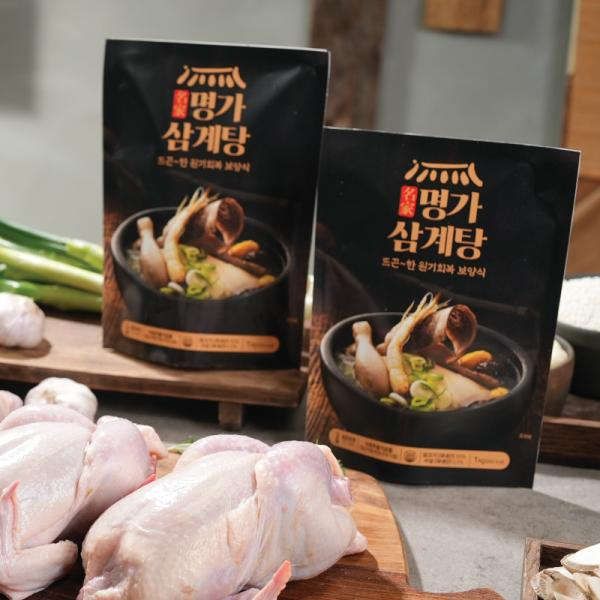 [100% 국내산 닭 사용!] 명가삼계탕 1kg x 8팩