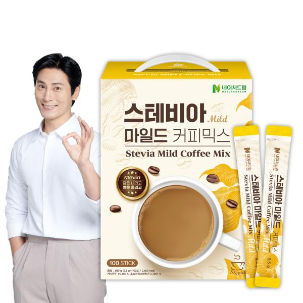 [immall] 네이처드림 제로슈가 스테비아 마일드 커피믹스 9.5g x... 제로슈가 스테비아 마일드 커피믹스 9.5g x 100포 1박스 4373189