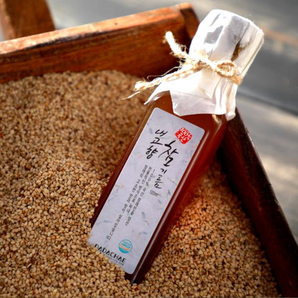 100%국산통참깨 내고향 참기름 120ml (1병)
