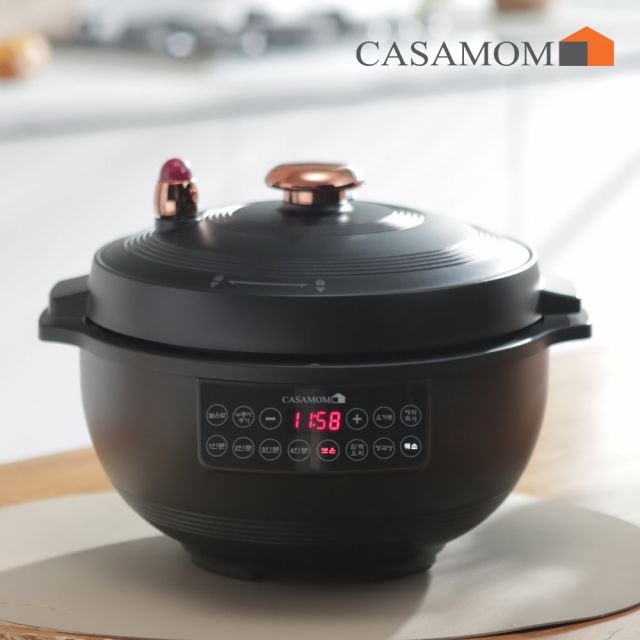 시즌2 프리미엄 까사맘 전기압력가마솥+쌀통 11kg
