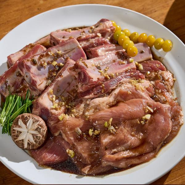 한식대가 국내산 돼지 수제갈비 600g*4팩