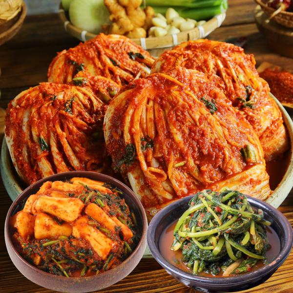 해남 땅끝마을 김치3종(포기8+총각2+보리열무1,총11kg)