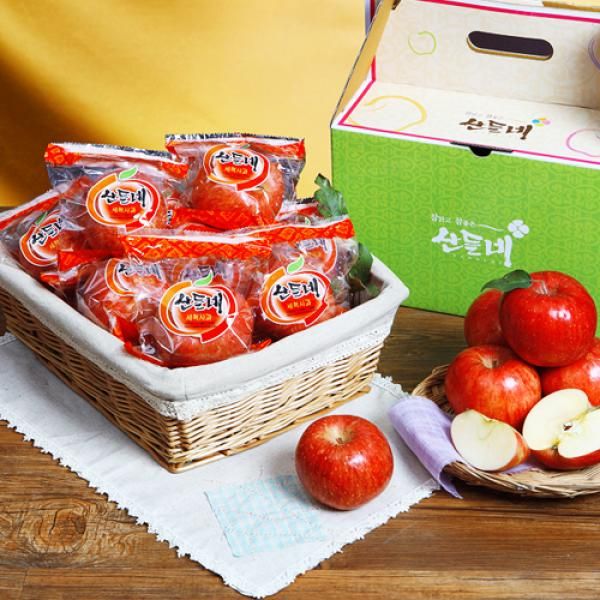 [26년 홍로 햇사과][산들네] 껍질째 먹는 경북 세척사과 3kg 17과내외