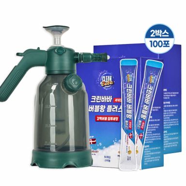 [크린바바]버블왕플러스 100포+거품 분무기