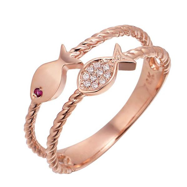 [immall] [모아르] 18K 반지 레이어드 우정 트윈 심플 물고기... [immall] [모아르] 18K 반지 레이어드 우정 트윈 심플 물고기 3756012