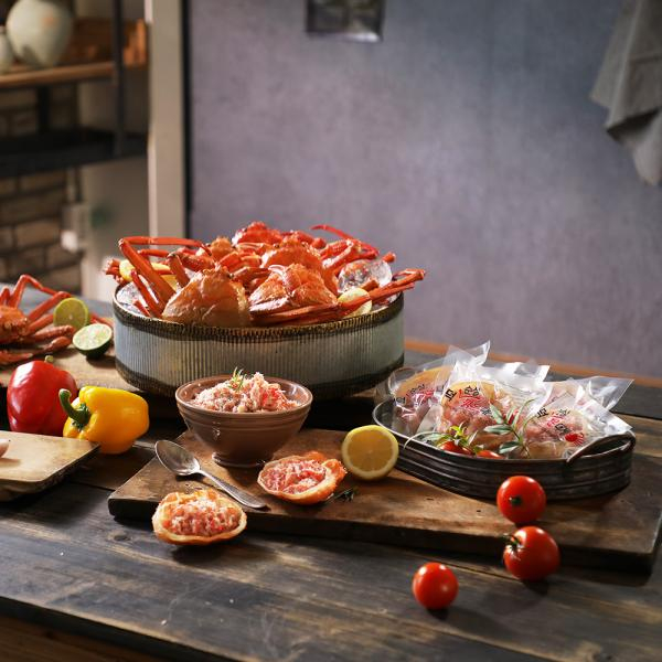 붉은대게찜살(80g×6팩)+붉은대게순살(50g×5팩)