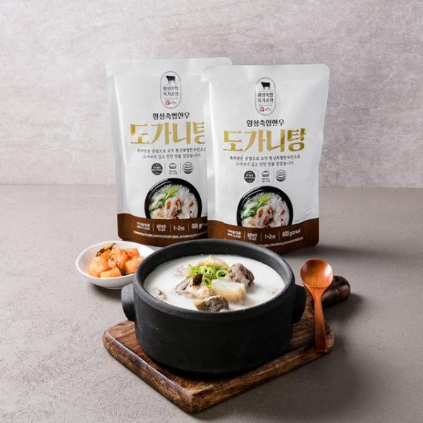 횡성축협한우 도가니탕 600gⅩ5팩