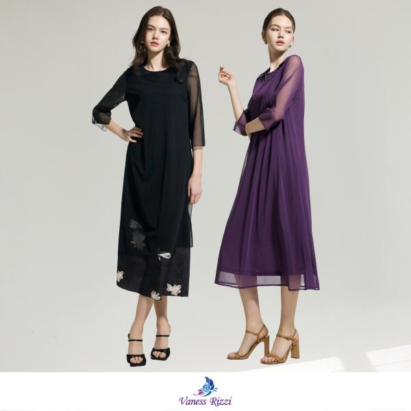 [바네사리찌] 메시 원피스 2종세트