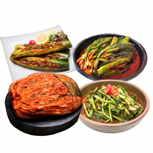 도미솔 4종 11kg(왕비포기김치 5kg, 열무김치2kg, 오이통김치2kg, 쪽파갓김치2kg)