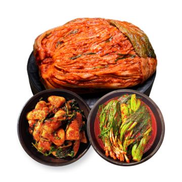 박미희명장 도미솔김치 왕비포기7kg+총각2kg+쪽파갓2kg(3종,11kg)