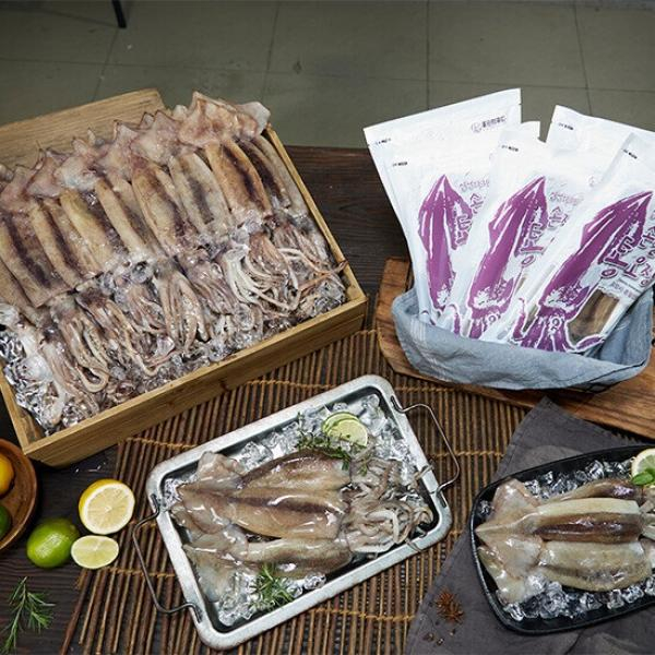 [좋은씨푸드] 자연산 손질 통오징어 대사이즈 130g×20마리(2미/1팩)