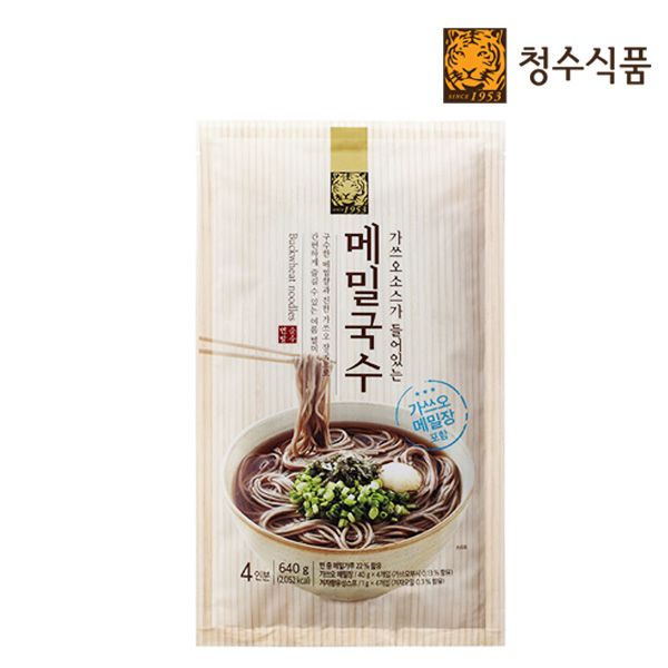 청수식품 오늘도착 청수 가쓰오소스가 들어있는 메밀국수 4인분 640g - 에누리 가격비교