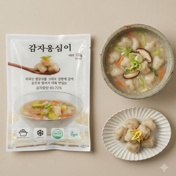 직접 손으로 빚은 강원도 햇감자옹심이 180g 11팩