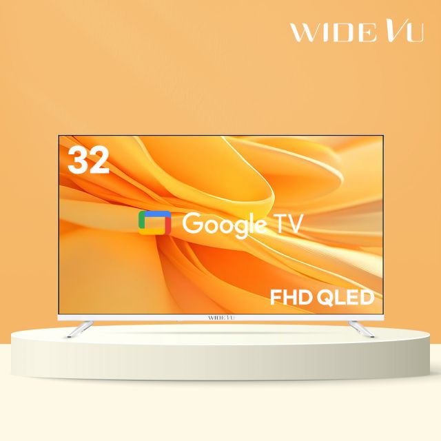 와이드뷰 32형 FHD QLED 구글 화이트 스마트 TV GTWV320FHDQ11