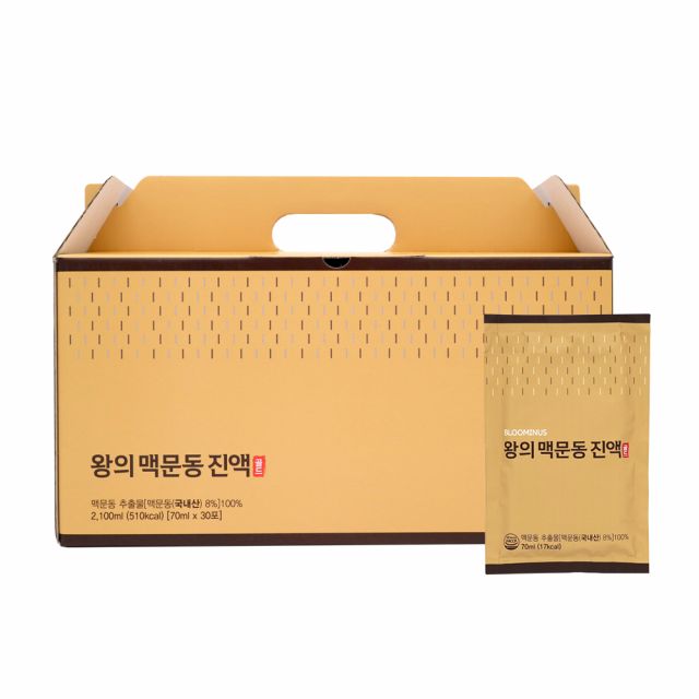 [원산지: 국내산 맥문동] 왕의 맥문동 진액 골드 (70ml×30포)×8박스, 총 240포 2