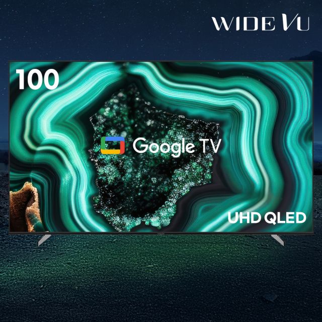 와이드뷰 100형 4K UHD QLED 구글 스마트 TV EKW1001QA