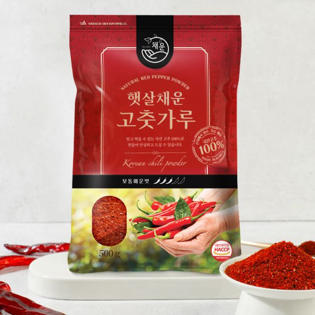 [26년 고춧가루]햇빛고을 보통 매운맛 500g x 2 (김장,양념용)
