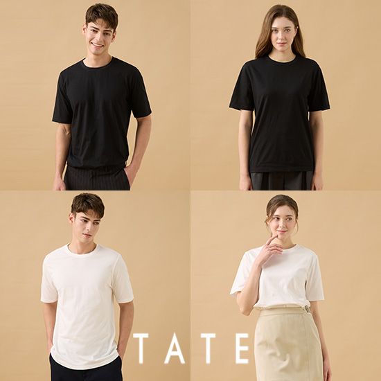 25SS TATE 오가닉 튜블러티셔츠7장(남여공용)(화이트4장+블랙3장)