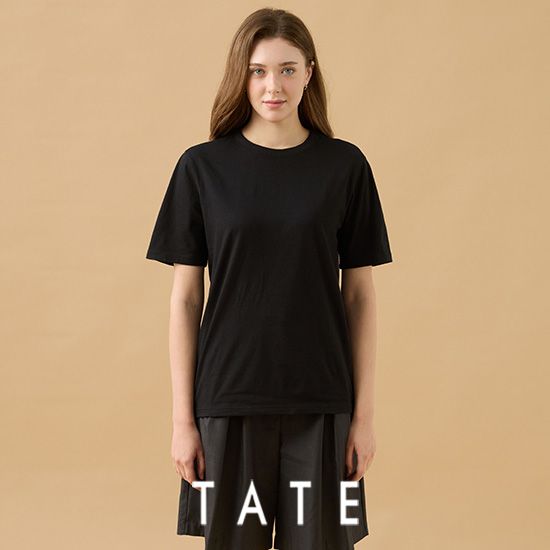 25SS TATE 오가닉 튜블러티셔츠7장(남여공용)(화이트4장+블랙3장)