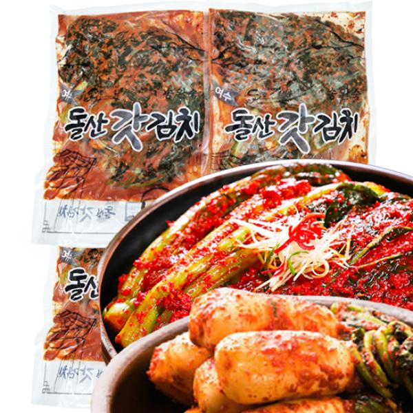송완숙 장인의 여수 갓김치 2kg+2kg+2kg + 총각김치 1.5kg / 총 7.5kg