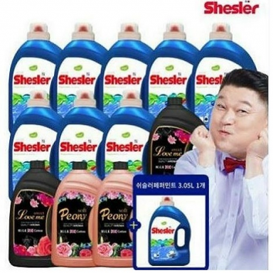 [페퍼민트향]쉬슬러세탁세제+섬유유연제(피오니소프트/스윗러브미향)