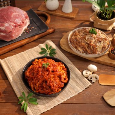 제주흑돼지 양념+고추장불고기 세트 (8팩 2.4㎏)