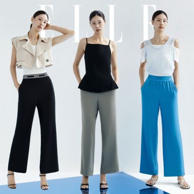 [엘르] 여성 썸머 찰랑밴딩팬츠 3종