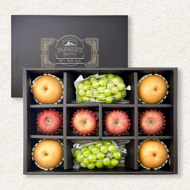 [과일친구] 사과배 샤인머스켓 혼합선물세트 5kg /사과(대4) 배(특4) 샤인(특2)
