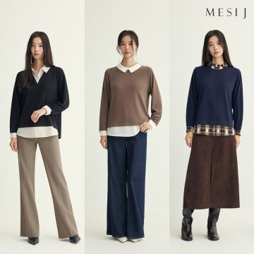 [메시제이]레이어드 블라우스 3종(여배우 윤소이 PICK)