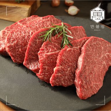 [무려 10팩][만블링]한우 1++ 스테이크 10팩 (총1.5kg)