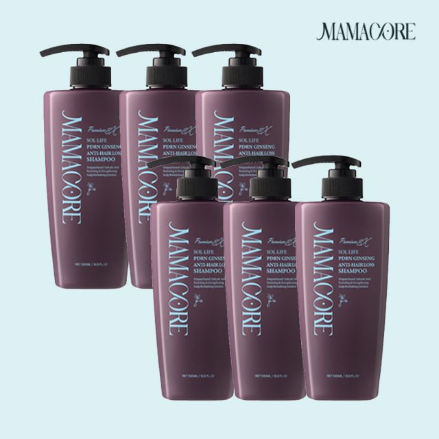 [마마꼬레] 쏠 라이프 PDRN 진생 탈모샴푸 500ml*6통