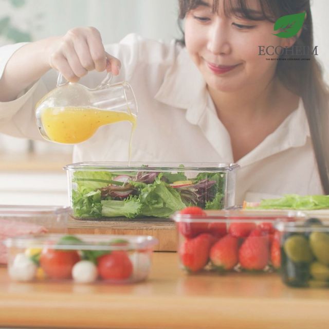 [에코하임]밀폐용기 대용량 7개(그린/화이트 선택) 4