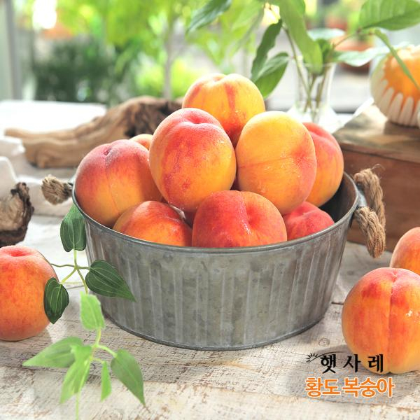 2026 햇사레 복숭아 황도 4kg/(11~16과, 250~375g)