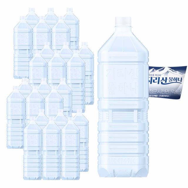 지리산 물하나 무라벨 생수 2L*24개