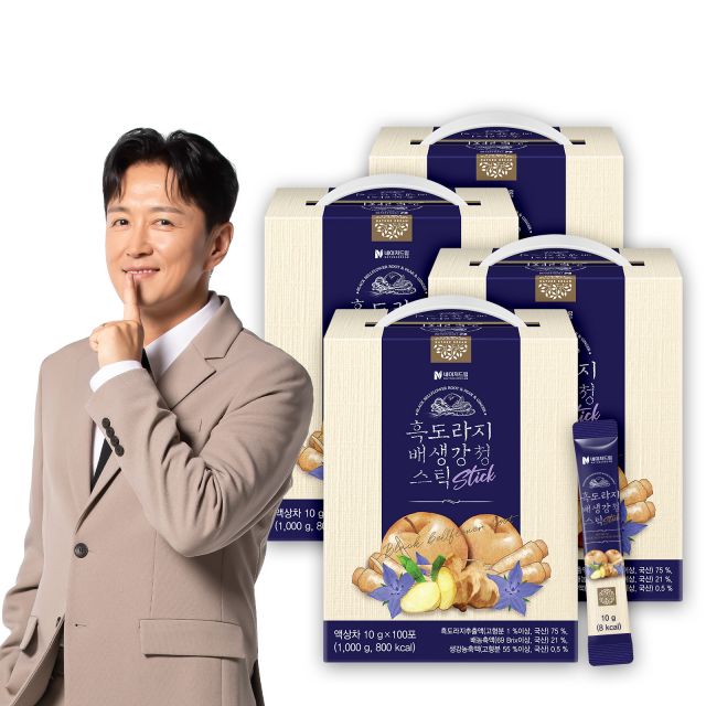 네이처드림 흑도라지 배 생강 청 스틱 100포 4박스