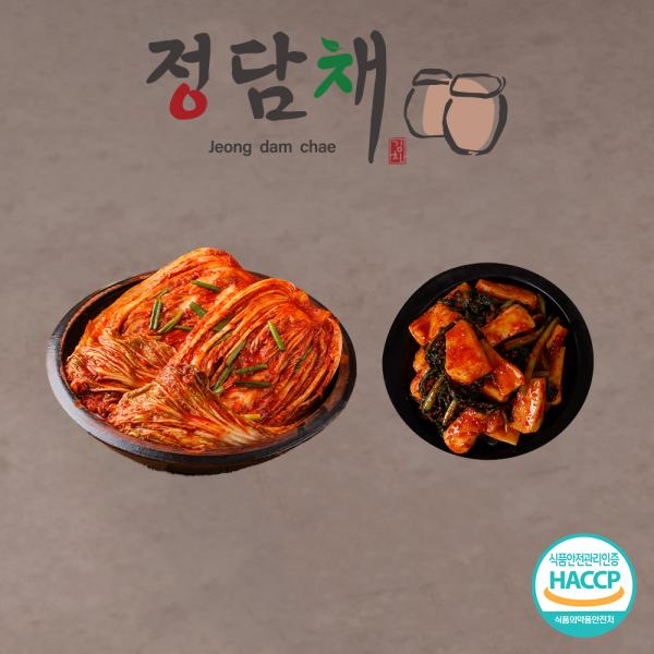 정담채 포기김치 6kg + 별미총각김치 2kg (총8kg)