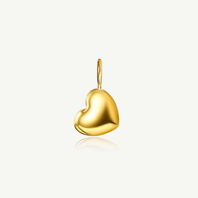 하트 콩알금 펜던트 24K 순금 0.5g