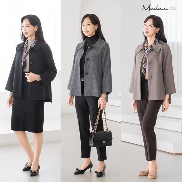 [마담4060] 스카프 A라인자켓(2종)