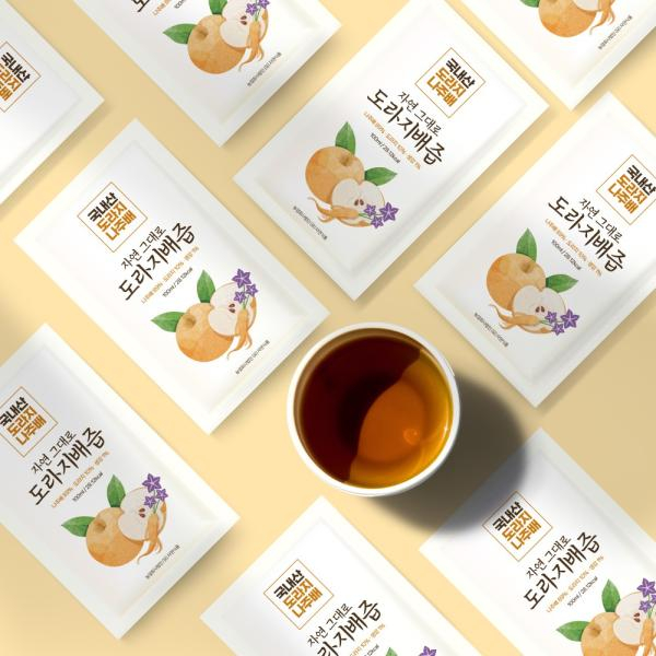 자연그대로 도라지배즙 100ml×30포×2박스, 총 60포